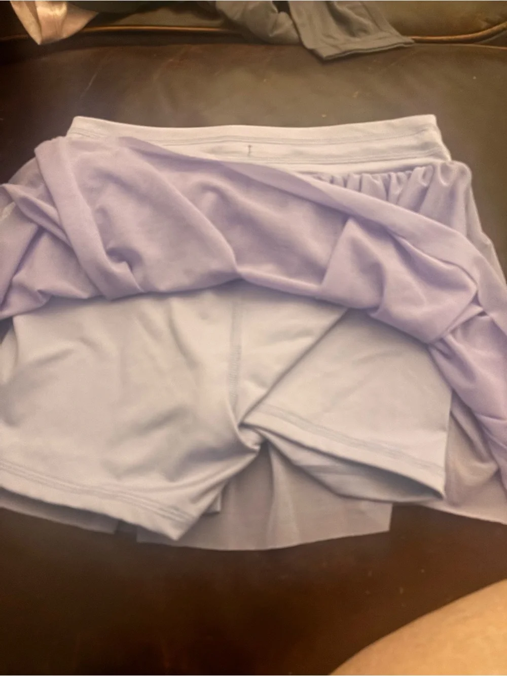 GAP Girls' Lavender Layered Mesh Skort with Drawstring Waist